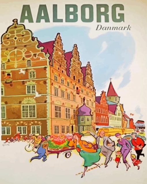 Aalborg Denmark Poster Paint By Numbers