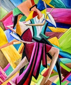 Abstract Cubism Dancers Paint By Numbers