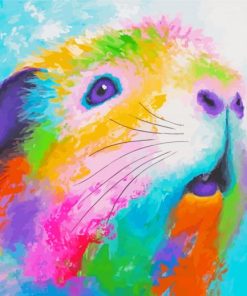 Abstract Guinea Pig Paint By Numbers