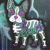 Abstract Sugar Skull Boston Terrier Paint By Numbers