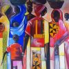 Abstract African People Paint By Numbers