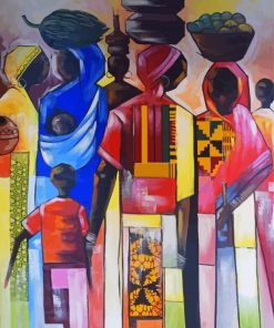 Abstract African People Paint By Numbers