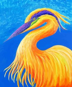 Abstract Heron Art Paint By Numbers