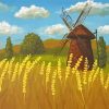 Abstract Windmill Art Paint By Number