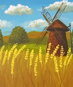 Abstract Windmill Art Paint By Number