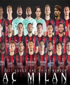 Ac Milan Football Players Paint By Number