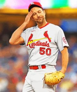 Adam Wainwright Cardinals Player Paint By Numbers