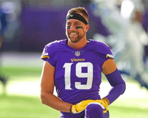 Adam Thielen Sport Paint By Numbers