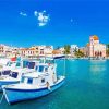 Aegina Port Greece Paint By Numbers