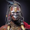 Aesthetic African Warrior Paint By Numbers