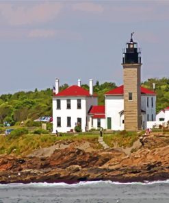 Aesthetic Beavertail Lighthouse Paint By Numbers