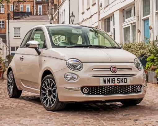 Aesthetic FIAT 500 Paint By Numbers