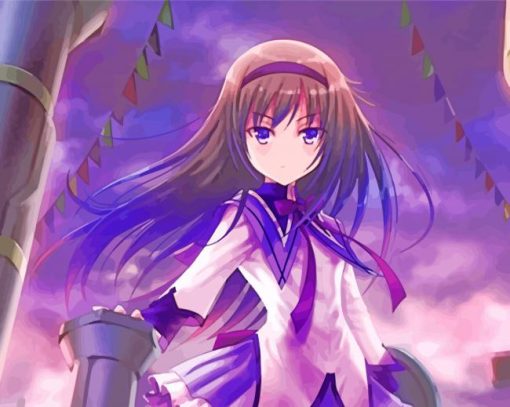 Aesthetic Homura Akemi Paint By Numbers