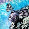 Aesthetic Lion With Butterfly Paint By Numbers