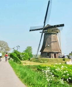 Aesthetic Netherlands Countryside Paint By Numbers