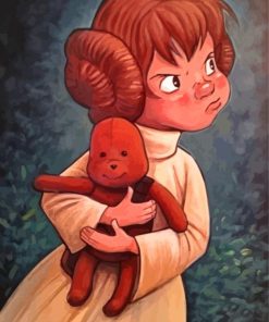 Aesthetic Princess Leia Baby Paint By Numbers