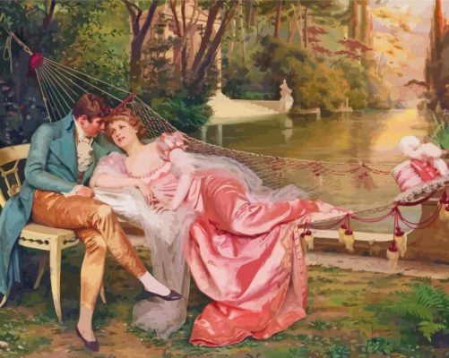 Aesthetic Regency Era Couple Paint By Numbers