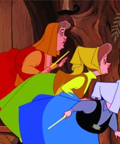 Aesthetic Sleeping Beauty Fairies Paint By Numbers