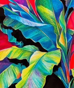 Aesthetic Banana Leaves Paint By Numbers