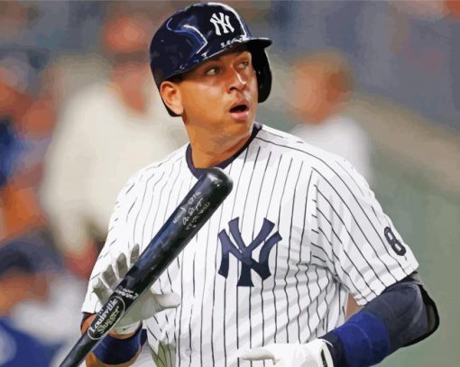 Alex Rodriguez Paint By Numbers