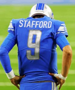 American Football Player Matthew Stafford Paint By Numbers