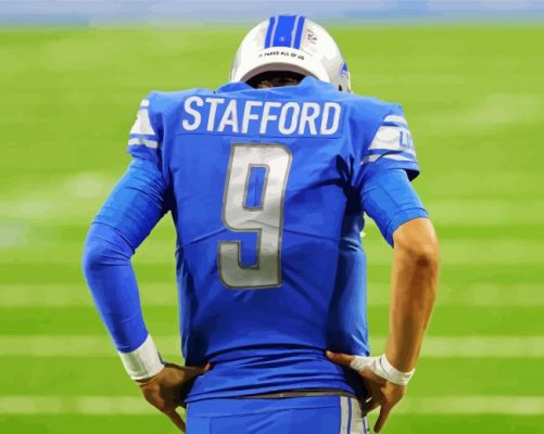 American Football Player Matthew Stafford Paint By Numbers