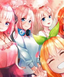 Anime Girls Quintessential Quintuplets Paint By Numbers