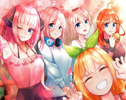 Anime Girls Quintessential Quintuplets Paint By Numbers