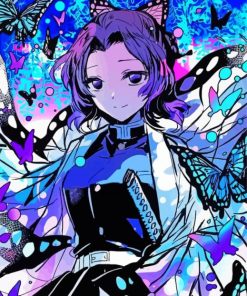 Anime Butterfly Paint By Numbers