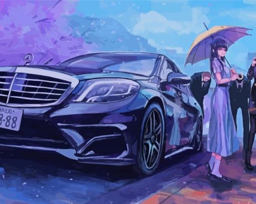 Anime Car Art Paint By Number