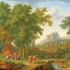 Arcadian Landscape With A Bust Of Flora Huysum Art Paint By Numbers