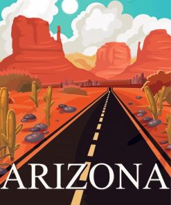 Arizona Poster Paint By Numbers