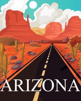 Arizona Poster Paint By Numbers