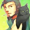 Asuma Sarutobi With A Black Cat Art Paint By Numbers