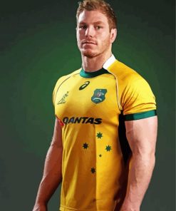 Aust Rugby Player Paint By Numbers