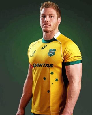 Aust Rugby Player Paint By Numbers