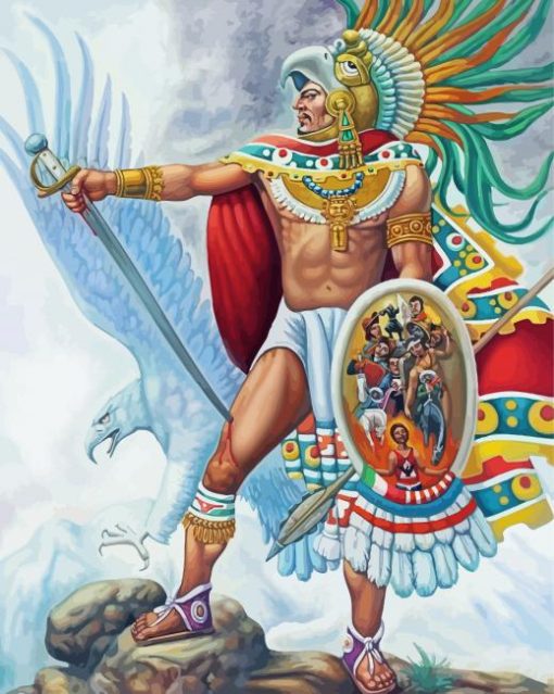 Aztec Warrior Paint By Numbers