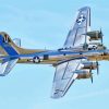 B17 Bomber In Flight Paint By Numbers