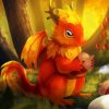 Baby Dragon And Acorn Paint By Numbers