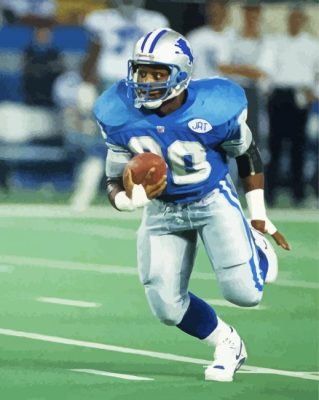 Barry Sanders American Football Player Paint By Numbers