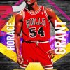 Basketballer Horace Grant Poster Paint By Number