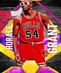 Basketballer Horace Grant Poster Paint By Number