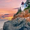 Bass Harbor Lighthouse Termont Maine Paint By Numbers