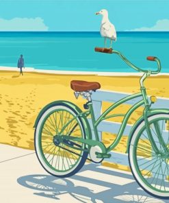 Beach Bike Paint By Numbers