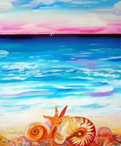 Beach Shells Art Paint By Numbers