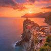 Beautiful Sunset In Vernazza Paint By Numbers