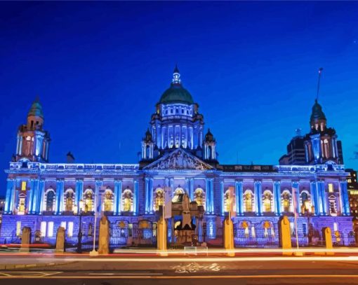 Belfast City Hall At Night Paint By Numbers