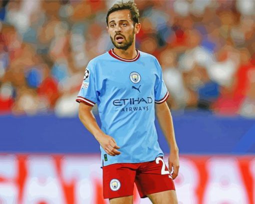 Bernardo Silva Manchester City Player Paint By Numbers