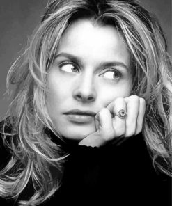 Black And White Actress Nastassja Kinski Paint By Number