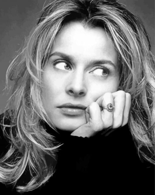 Black And White Actress Nastassja Kinski Paint By Number